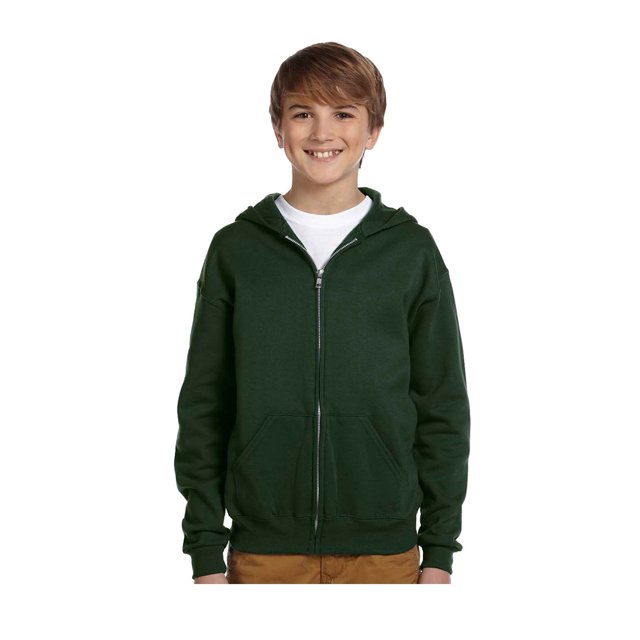 Jerzees Sweat à Capuche Zippé en Polaire pour Grand Garçon, Style 993B