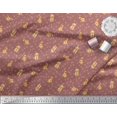 thumbnail image 3 of Soimoi Modal Satin Fabric Paw,Bone & Puppy Dog Decor Fabric Printed Yard 42 Inch Wide, 3 of 3
