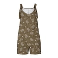thumbnail image 4 of Penkiiy Combinaison Décontractée Sans Manches pour Femme, Kaki, TG, 4 of 6