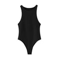 thumbnail image 4 of Yuyuzo Bodysuits for Women Belly Control Sleeveless Racerback Tank Top 1 Piece Crew Neck Rompers, 4 of 5