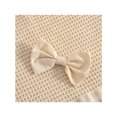 thumbnail image 4 of Honganda Girl Round Neck Dress, Children Solid Color Fly Sleeve Skirt Hairpin, 4 of 9