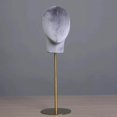thumbnail image 2 of Mannequin Tête de Mannequin Perruques Modèle Tête de Mannequin pour Lunettes Chapeaux Présentoir Gris, 2 of 9