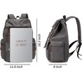 thumbnail image 2 of SPEKSEE Retro Canvas & Leather Laptop Backpack, 15.6 Inch Durable Unisex Bag for Hiking, Work & Travel, Water Resistant Daypack, 2 of 6