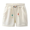 thumbnail image 1 of RIJOPUTY Shorts Garçon Taille 7 Shorts Athlétiques pour Garçons Shorts Rouges Shorts de Vélo avec Poches Vêtements Bébé Garçon 3 Mois Vêtements Garçon de 8 Ans Vêtements Garçon Taille 4, Blanc 9-10 Ans, 1 of 9