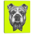 thumbnail image 2 of English Bulldog with Bow Tie - Contemporary Animal Art Canvas, 2 of 3