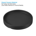 thumbnail image 3 of Unique Bargains Plant Pot Saucer 5 Inch, Ceramic Round Flower Tray for Indoor, Black 3 Pack, 3 of 6