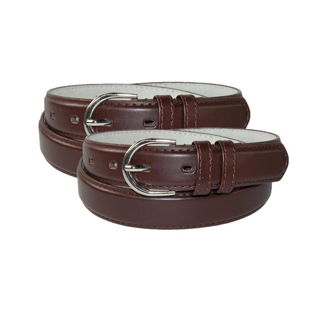CTM® Ceinture Habillée en Cuir 1 1/8 Pouce (Lot de 2) (pour Femmes)