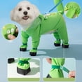 thumbnail image 4 of SIfdSeng Small Dog Raincoat Hooded with D Ring Full Coverage Dog Rain Jacket Slicker Poncho Dog Rain Jacket with Reflective Strip Rainboot Pet Clothes Dog Shirts for Medium Dogs Boy Cotton, 4 of 9