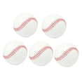 thumbnail image 4 of AMERTEER Balles d'Entraînement de Baseball 5 Pcs Rondes Blanches Impact Réduit pour Débutants Adultes Pratique Intérieure 2.8x2.8in, 4 of 8