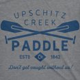 thumbnail image 2 of Mens Upschitz Creek T Shirt Don?t Get Caught Without Us (Dark Heather Grey) - XL, 2 of 4