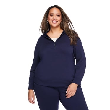 Lane Bryant Women's Plus Quarter Zip Hoodie