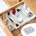 thumbnail image 1 of TopLLC Storage Bins 8 Piece Drawer Organizer, 3 Sizes Multi-Functional Drawer Organizer For Cosmetics, Kitchen, Bedroom, Bathroom And Office Storage Bags, 1 of 8