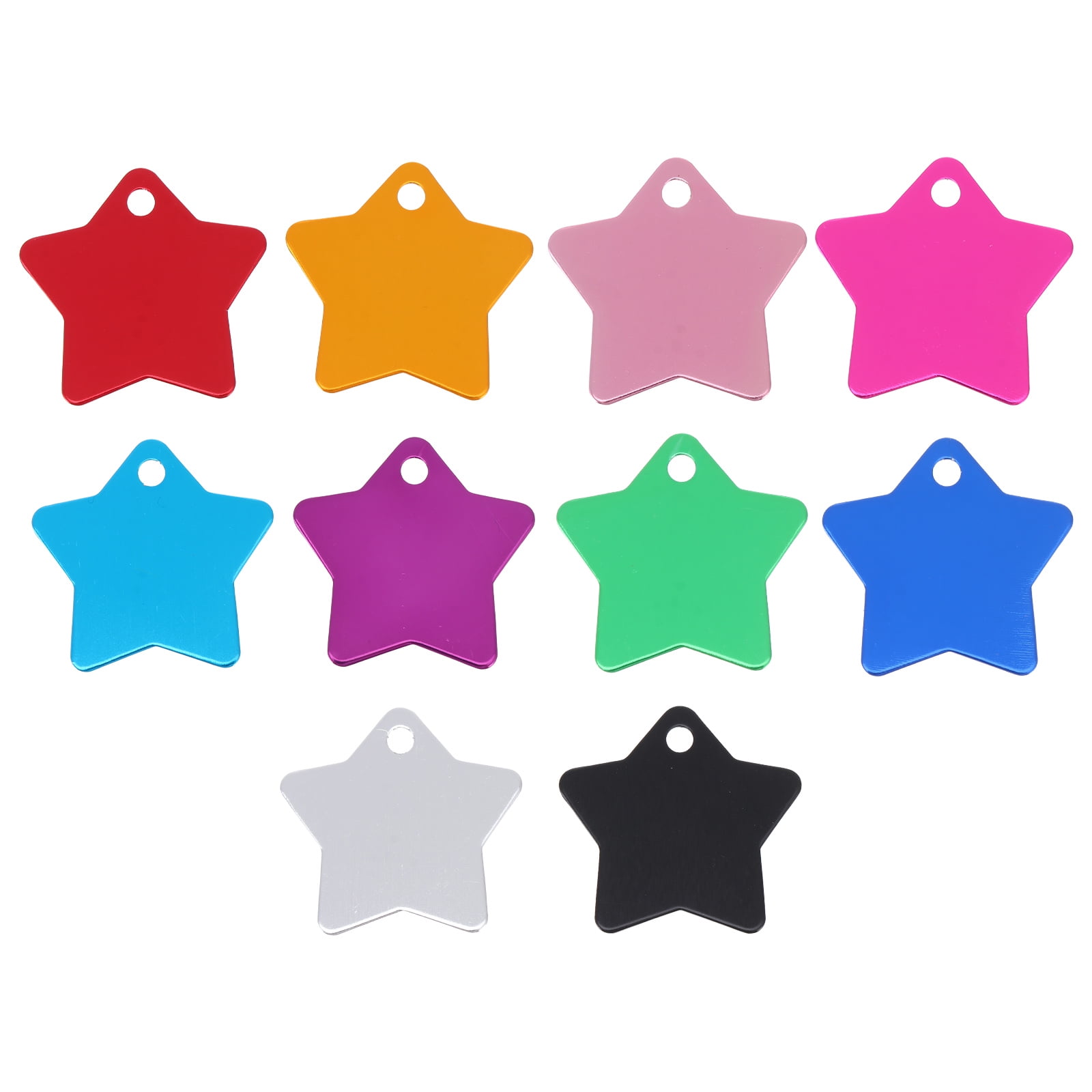 10pcs Unique Dog ID Tags and Pet Identity Tags for Cat Collar Pendants