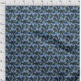 thumbnail image 4 of oneOone Polyester Spandex Blue Fabric Tropical Leaf Craft Projects Decor Fabric Printed By The Yard 56 Inch Wide, 4 of 5
