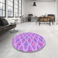 thumbnail image 4 of Ahgly Tapis Rectangulaire Lavable en Machine Intérieur Transitionnel Violet Violet, 2 Pieds x 5 Pieds, 4 of 7