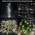 thumbnail image 2 of LED Christmas Net Lights Outdoor Decorations for Bushes 96 LED 5ftx5ft Connectable Green Wire Net Christmas Lights for Outdoor Yard Mesh Shrub Tree Holiday Decor,coolwhite,5ftx5ft, 2 of 7