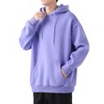 thumbnail image 2 of Innerwin Chandail à Capuchon à Cordon pour Hommes Sport à Manches Longues Décontracté Violet TG, 2 of 3