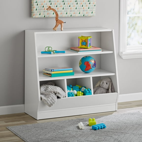 Mainstays Kids Bookcase with Bin Storage