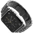 thumbnail image 2 of DAMAIE Compatible With Apple Watch Strap, Strong Stainless Steel Metal Replacement Strap Bracelet, Suitable For Apple Watch3 (Ls 38mm Black), 2 of 4