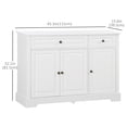 thumbnail image 3 of HOMCOM Sideboard Buffet Cabinet, Modern Kitchen Cabinet with 2 Drawers, 3 of 10