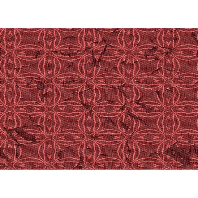 Ahgly Company Tapis d'Intérieur Lavables en Machine à l'Aide de Rectangles de Transition Rouge Canneberge, 4' x 6'