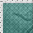 thumbnail image 3 of oneOone Rayon Aqua Blue Fabric Asian Block Fabric For Sewing Printed Craft Fabric By The Yard 56 Inch Wide, 3 of 4