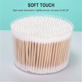 thumbnail image 3 of 500 PCS Cotton Swabs with Case Dual Round Head Q Tips Disposable Cotton Sticks Cosmetic Beauty Tools for Makeup Ear New, 3 of 8