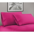 thumbnail image 2 of Bassano 1800 Series Embossed Deep Pocket Sheet Set - Super Soft & Wrinkle Free - Luxurious Bed Sheets Set (Full, Hot Pink), 2 of 3