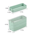 thumbnail image 3 of Yhmxh Kitchen Gadgets Kitchen Essentials Stackable Bento Box,Lunch Box Kit With Spoon & Fork,3-In-1 Compartment Whea-t Straw Meal Prep Containers,Leakproof Stackable Bento Lunch Box Meal, 3 of 7