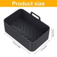thumbnail image 4 of 2Pcs Air Fryer Accessories Set with Air Fryer Silicone Pot and Double Layer Rack with Skewer Reusable Air Fryer Liner with Handle Stainless with 4 Skewers, 4 of 9