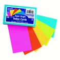 thumbnail image 1 of Pacon Cartes d'Index, 3 Po x 5 Po, Non Rigides, Couleurs Assorties Super Lumineuses, 100 Cartes, 1 of 1