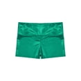 thumbnail image 4 of vastwit Girls Shiny Metallic Shorts Gymnastics Dance Shorts Green 14, 4 of 5