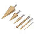 thumbnail image 2 of Saw Drilling Bits, HSS Drill Bit Set High Hardness Wear Resistant  Chip Removal 6Pcs Straight Grooved  For Slotting For Wood, 2 of 8