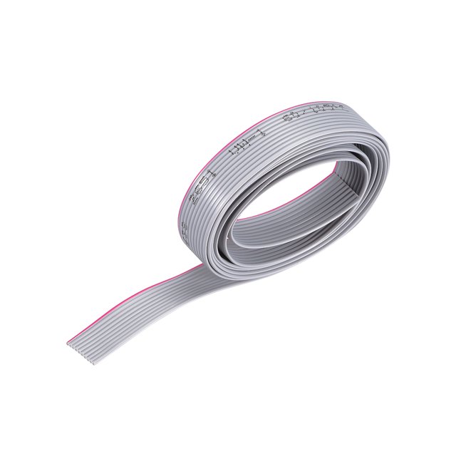 Unique Bargains IDC Wire Flat Ribbon Cable 1m/3.3ft Length 1.27mm Pitch 10 Pins Gray