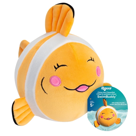 Aqua Leisure SwimBuddy™ Bouée gonflable en peluche - Chloe Clownfish