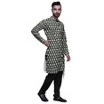 thumbnail image 2 of Atasi Ensemble Kurta-Pyjama Long en Coton pour Hommes, Kurta-Pyjama Décontracté de Designer, Vêtements, 2 of 3
