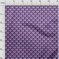 thumbnail image 3 of oneOone Georgette Viscose Purple Fabric Geometric Sewing Craft Projects Fabric Prints By Yard 42 Inch Wide, 3 of 5