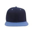 thumbnail image 2 of Top Headwear Flat Bill Adjustable Snapback Cap - Navy/Blue, 2 of 2