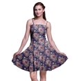 thumbnail image 1 of Bimba Robe d'Été à Bretelles Spaghetti à Imprimé Floral Robe de Plage pour Vacances et Fêtes - Grand, 1 of 5