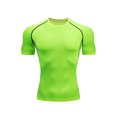 thumbnail image 1 of UKAP T-Shirts d'Été pour Hommes à Col Rond, Chandails de Compression à Manches Courtes, T-Shirt de Sport Respirant, T-Shirt de Musculation Vert TG, 1 of 3