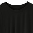 thumbnail image 4 of Birdeem Womens Round Neck Not Irregular Solid Color Short Sleeved Loose T-Shirt Short Sleeved Round Neck Top/Shirt, 4 of 12