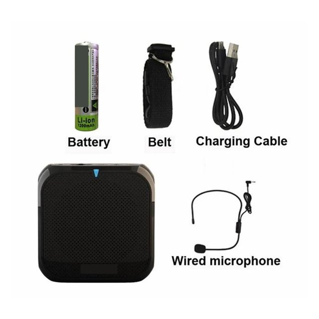 Voice Sound Audio Amplifier Bullhorn Megaphone Shop Loudspeaker For Portable Loud Speaker With Wired Microphone