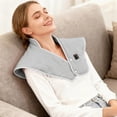 thumbnail image 4 of Neck And Shoulder Heating Pad Fast Heating Portable Pad Adjustable USB Heating Pad Soft Gray Heating Pad For Home Travel Use Microwave Heating Pad for Exercise Pedals While Sitting X3 Exercise System, 4 of 4