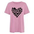 thumbnail image 4 of RKSTN Hauts pour Femmes 2024 Été Décontracté Ample Grande Taille Imprimé Graphique Lapin de Pâques Blouse Mode Col Rond Manches Courtes T-shirt, 4 of 4