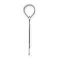 thumbnail image 2 of Diamond2Deal 14K Pendentif Initiale Lettre H en Or Blanc pour Femmes, 2 of 6