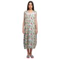 thumbnail image 1 of Moomaya Womens Lace Border Sleepwear For Ladies Button Placket Nightdress, 1 of 5