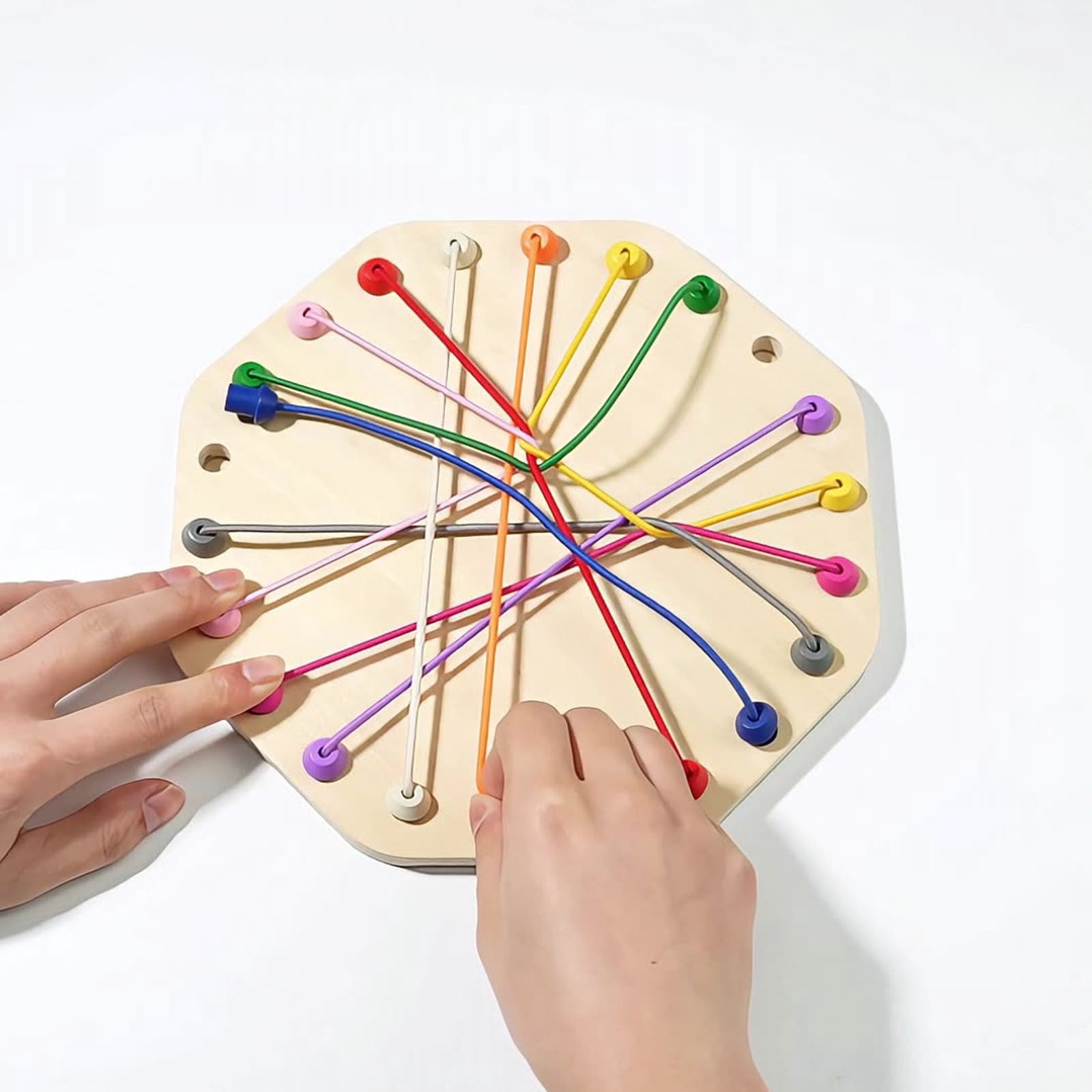 Amzcrzy Board Game Dorm Room Essentials Children's Puzzle Game -Border Rope-Untying Game Toy That Develops Logical Thinking and Problem-Solving Skills Home Improvement Birthday Gifts for Men