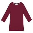 thumbnail image 4 of Ixbnca Robe pour Femme Grande Taille Col Rond Manches Courtes Robes T-Shirt Décontractées Amples Été Robe Courte, 4 of 7