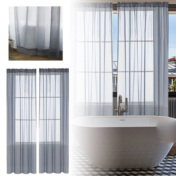 Breathe Fresh Life Into Your Interiors With Our Gorgeous Solid Color Semi Sheer Curtains – Trendy Versatile And Easy To Hang!