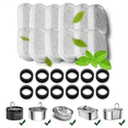 thumbnail image 1 of 12PCS Cats Water Fountain Replacement Filters & Pre-Filter Sponges for Automatic Pet Fountain Dog Water Fountain, 1 of 6
